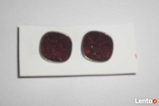 Stare metalowe spinki do koszuli z okresu PRL