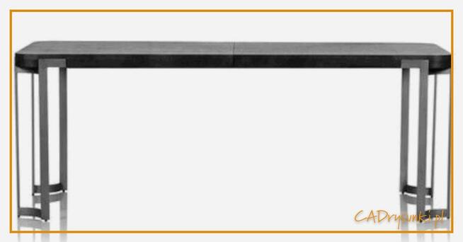 Stół z nogami podwójnymi