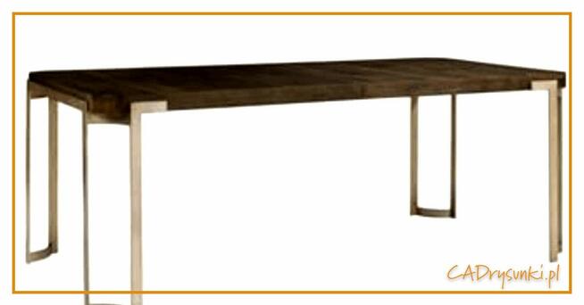 Stół z nogami podwójnymi