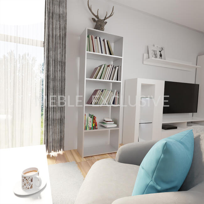 Regał 60 Książki Segregatory Sonoma /BIAŁA/WENGE Płyta 18mm