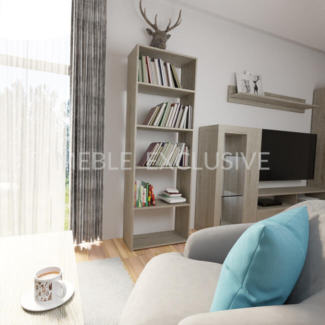 Regał 60 Książki Segregatory Sonoma /BIAŁA/WENGE Płyta 18mm