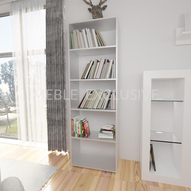 Regał 60 Książki Segregatory Sonoma /BIAŁA/WENGE Płyta 18mm