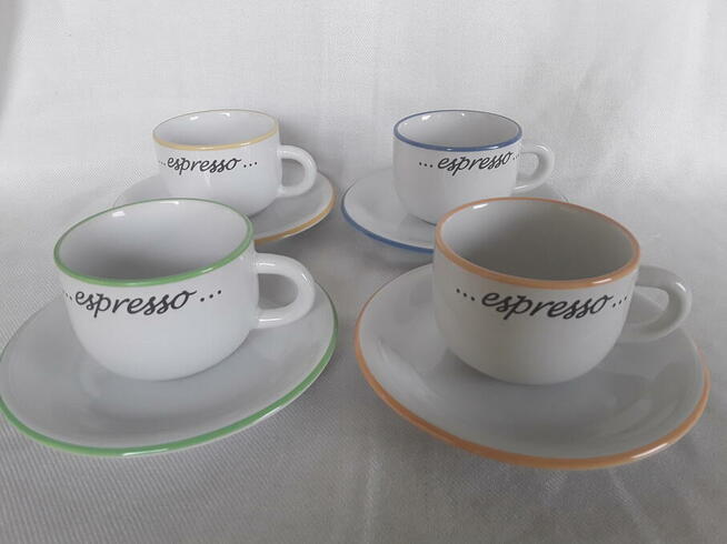 Filiżanka ze spodkiem 4 X ESPRESSO