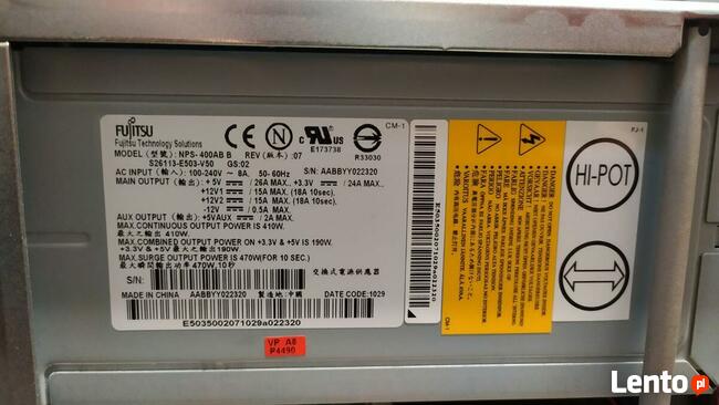 Komputer serwerowy PC Serwery SIEMENS SIMATIC RACK IPC547C