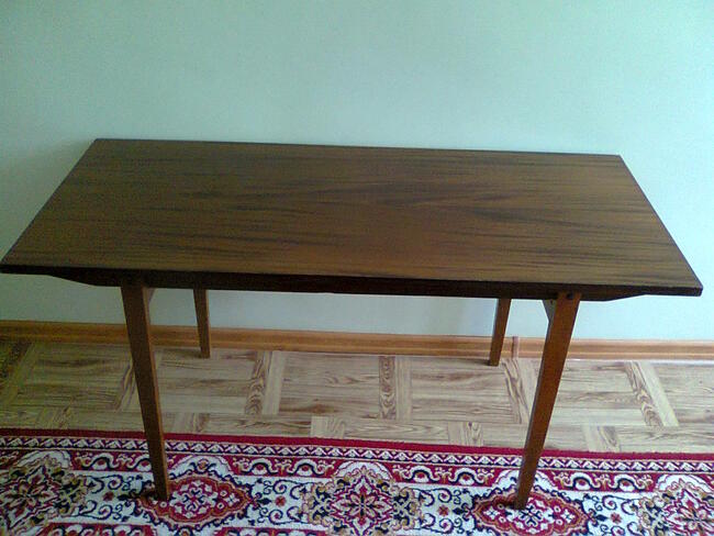 Stół pokojowy stary kawowy ława meble PRL VINTAGE wysoki poł