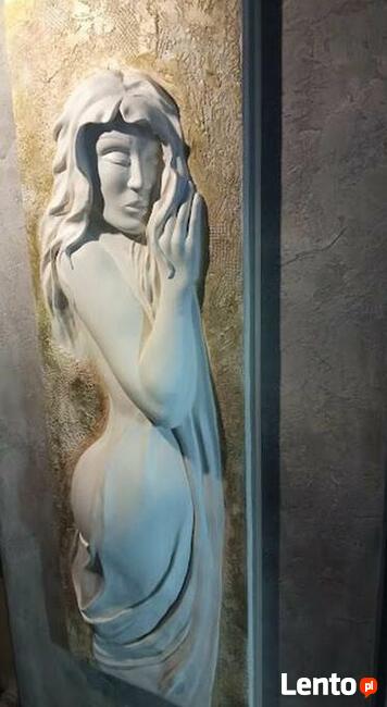 Płaskorzeźba gipsowa - Panel 3D