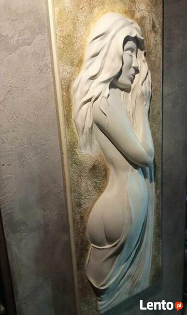 Płaskorzeźba gipsowa - Panel 3D