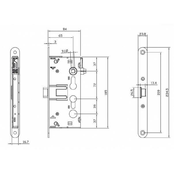 Zamki do drzwi | Zamki z funkcją elektrozaczepu | NOVET