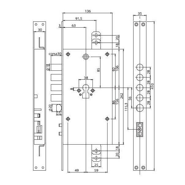 Zamki do drzwi - Zamki elektromotoryczne | NOVET B2B