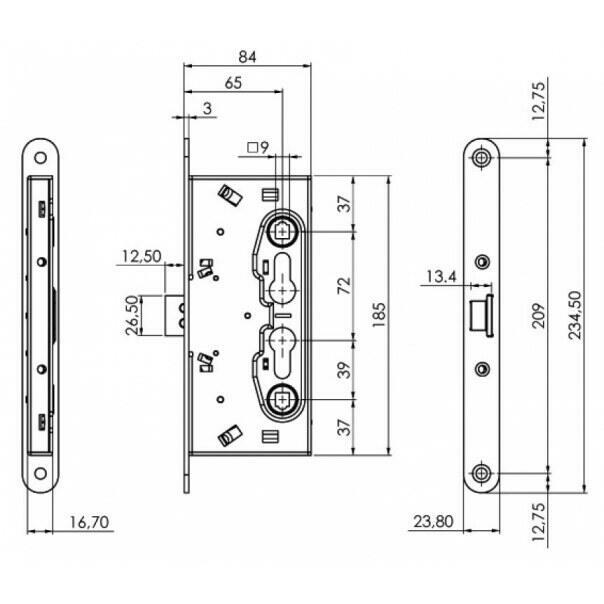 Zamki do drzwi - Zamki zatrzaskowe | NOVET PLATFORMA B2B