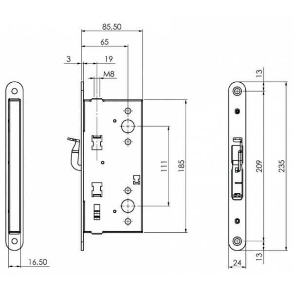 Zamki do drzwi - Zamki zatrzaskowe | NOVET PLATFORMA B2B