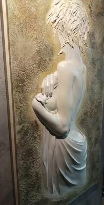 Płaskorzeźba gipsowa - Panel 3D