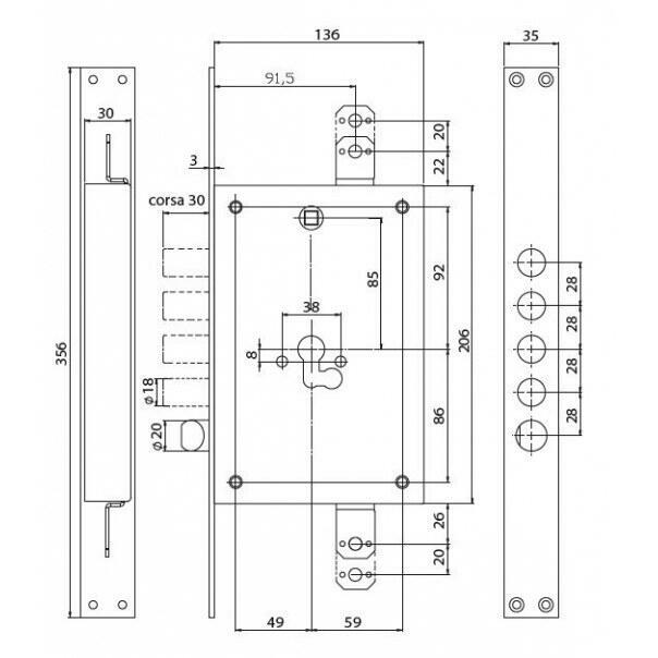 Zamki do drzwi - zamki rozporowe | NOVET - PLATFORMA B2B