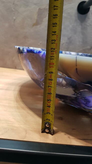 LUXURY AGAT BLUE umywalka z agatów niebieskich