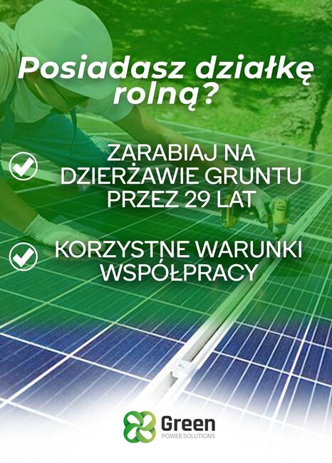 Poszukuję grunty rolne fotowoltaika i wiatr