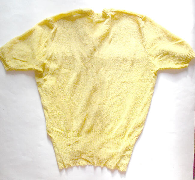 żólta bluzka z krótkim rękawem, żółty top damski