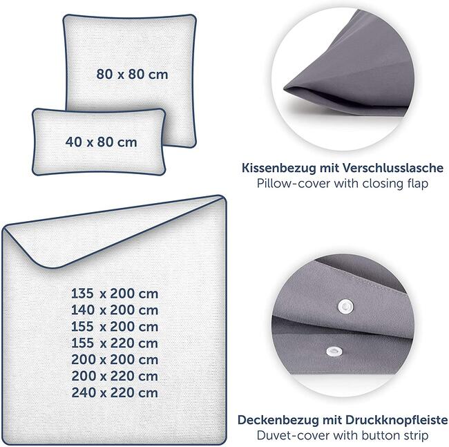 Pościel 155x220 groszkowa Blumtal Microfibra