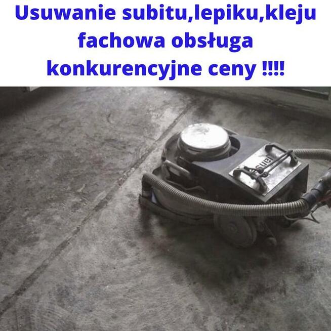 Usuwanie subitu lepiku smoły z pod parkietu