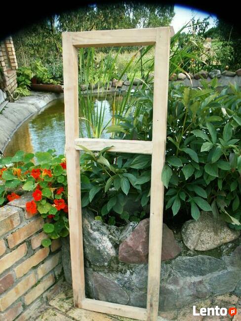 Stare okna loft retro lustro zdjęcja, aranżacje 45x129