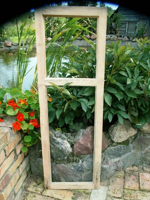 Stare okna loft retro lustro zdjęcja, aranżacje 45x129