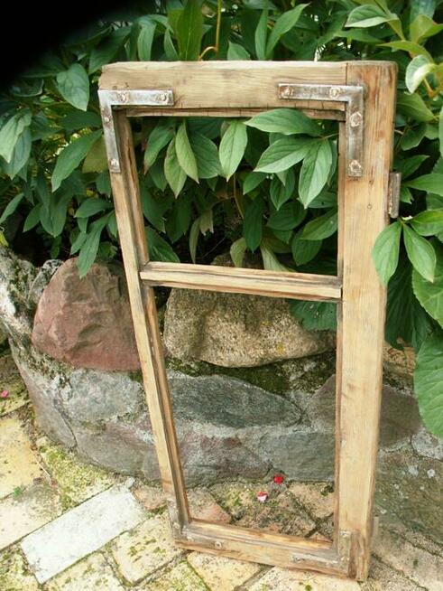 Okno rama loft na lustro aranżację zdjęcie 37x84