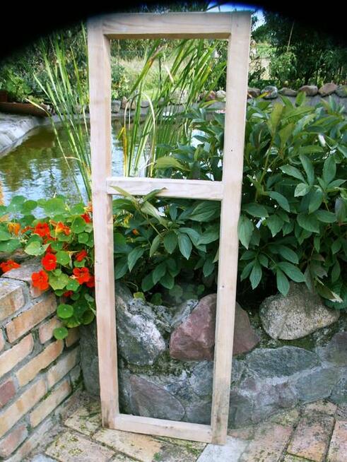 Stare okna loft retro lustro zdjęcja, aranżacje 45x129