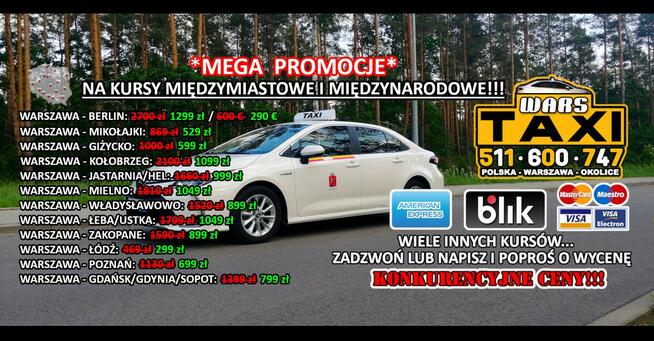 TAXI WARSZAWA GDAŃSK, do - 50% ZNIŻKI, KONKURENCYJNE CENY!!!
