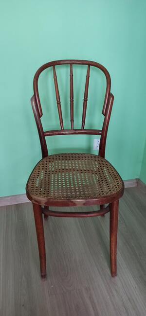 Krzesła gięte typu Thonet z plecionką. 2 szt.