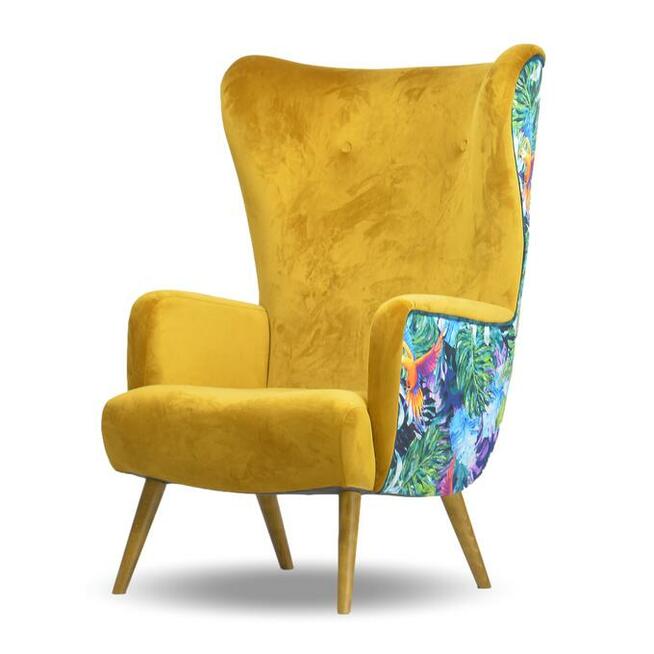 Fotel uszak skandynawski nowoczesny wygodny loft