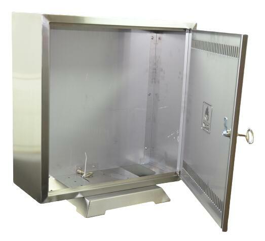 Skrzynka gazowa 600x600mm INOX - zabudowa licznika IZ-3