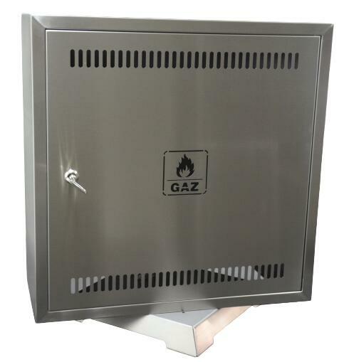Skrzynka gazowa 600x600mm INOX - zabudowa licznika IZ-3