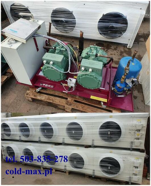 Agregat chłodniczy Bitzer parownik GOEDHART Zestaw na 800m3