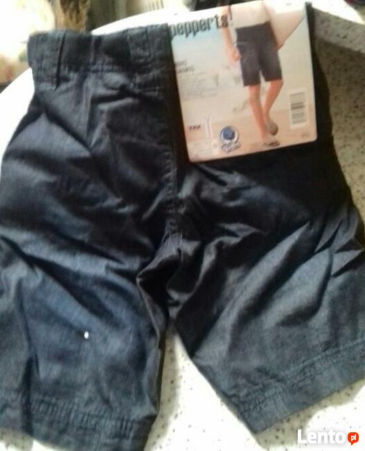 Krótkie spodenki z bawełny chłopięce roz.122