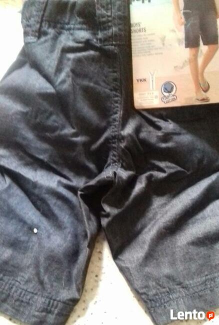 Krótkie spodenki z bawełny chłopięce roz.122