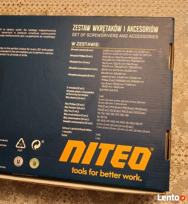 Zestaw wkrętaków iakcesoriów