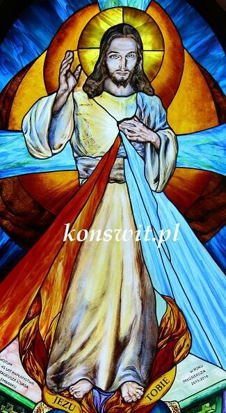 Witraż JEZU UFAM TOBIE