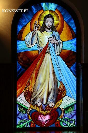 Witraż JEZU UFAM TOBIE