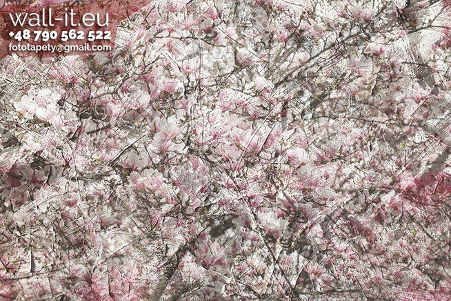 Nowoczesna fototapeta z kwiatami w stylu loft. Na ścianę.