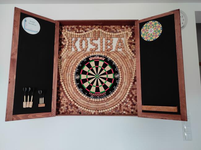 Dart tarcza profesjonalna w skrzyni zamykana