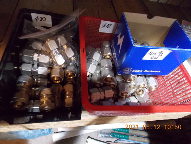 KSZTAŁTKI NA RURĘ ALU-PEX SKRĘCANE: złączka, kolano, trójnik