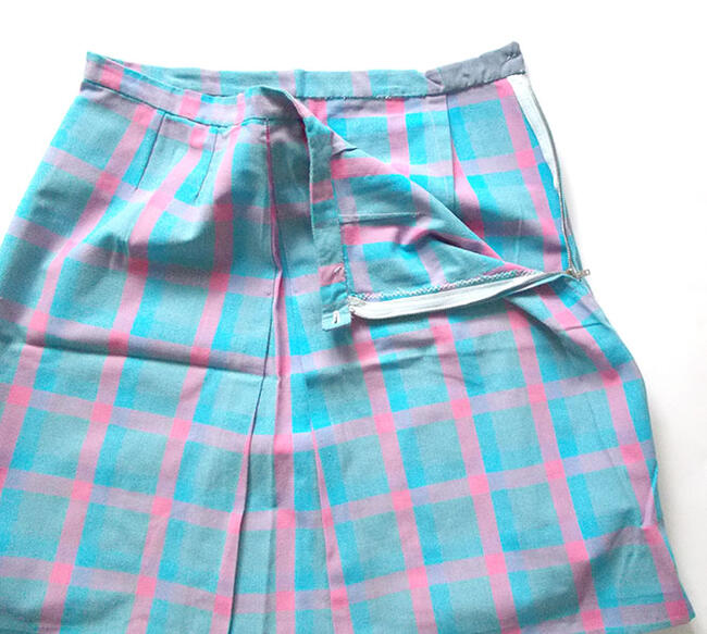 spódniczka w kratę