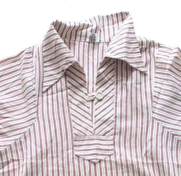 bluzka koszulowa w marynarskim stylu