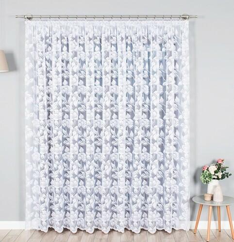 Długie firany na taras i balkon, firanki szyte na taśmie