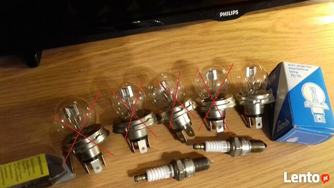 Żarówki samochodowe (bańki), świece zapłonowe