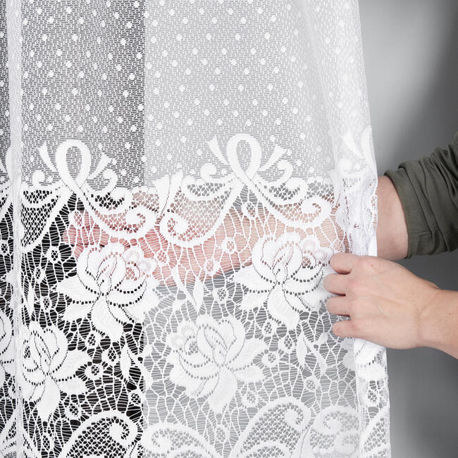 Długie firany na taras i balkon, firanki szyte na taśmie