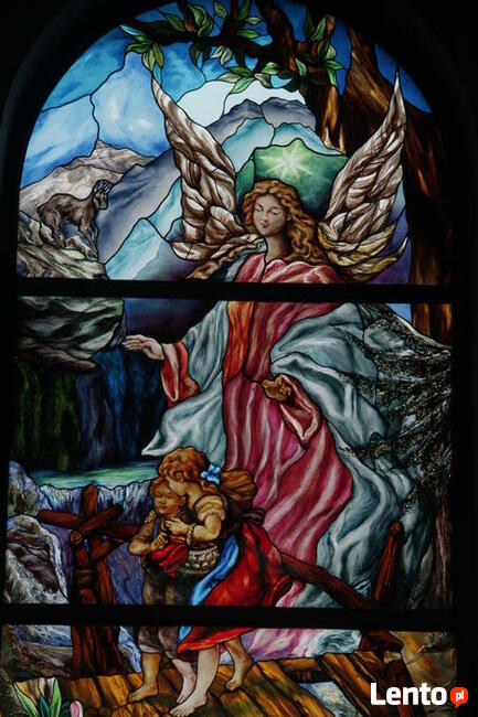 ANIOŁ STRÓŻ WITRAŻ