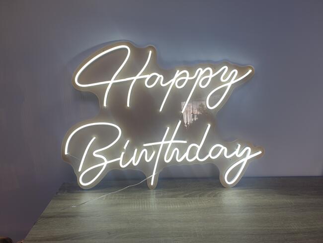 Napis ledowy na urodziny Happy Birthday