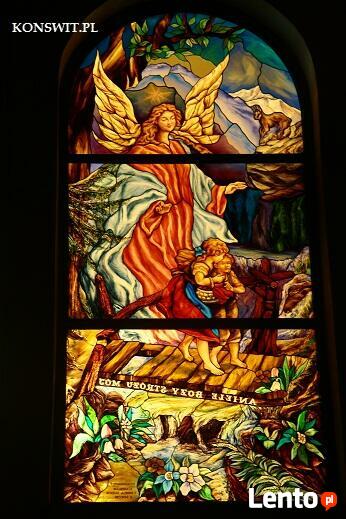 ANIOŁ STRÓŻ WITRAŻ