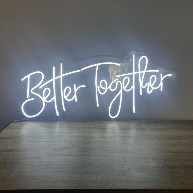 Napis ledowy na wesele Better Together