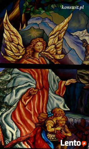 ANIOŁ STRÓŻ WITRAŻ